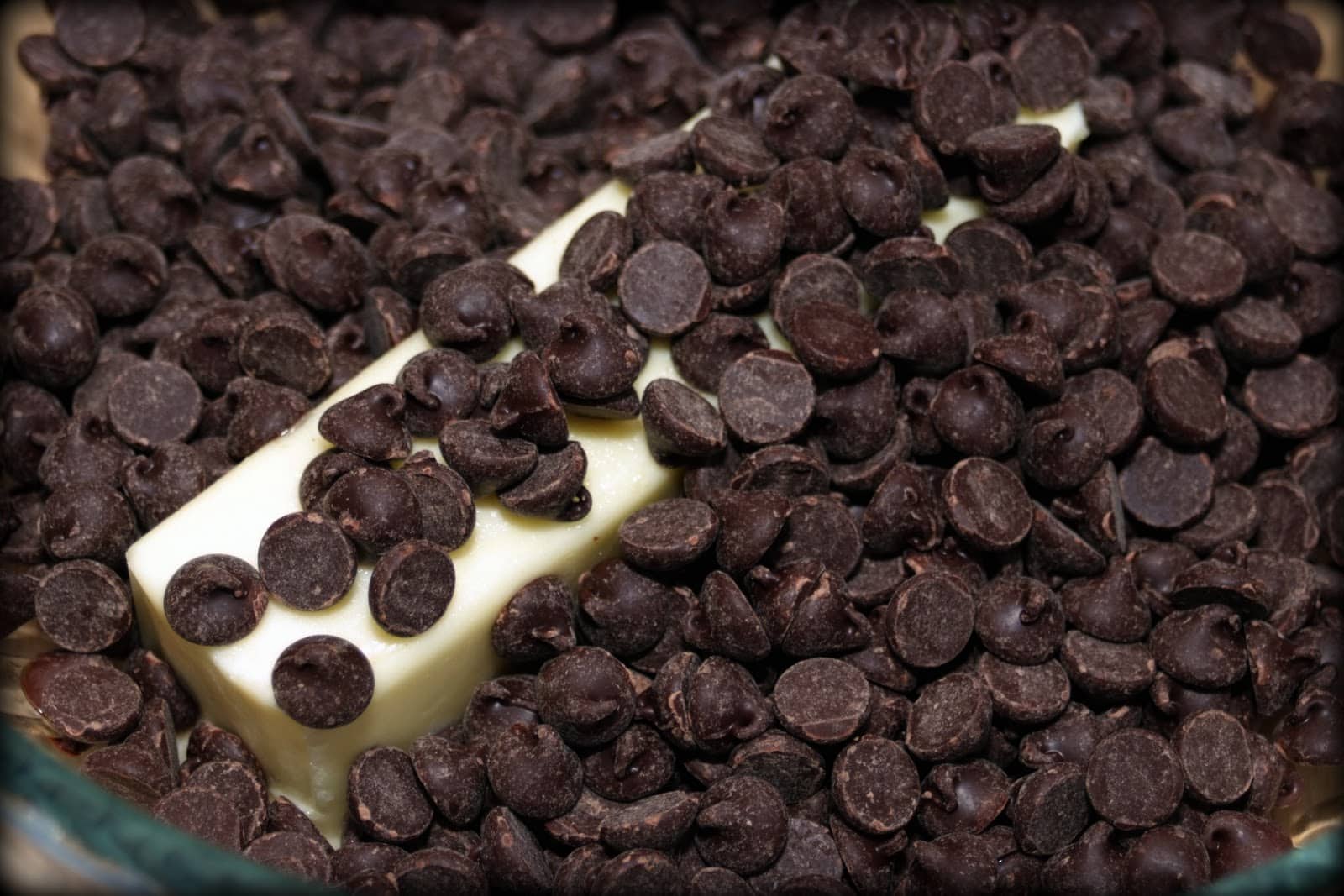cathedral cookies - melt chocolate and butter
