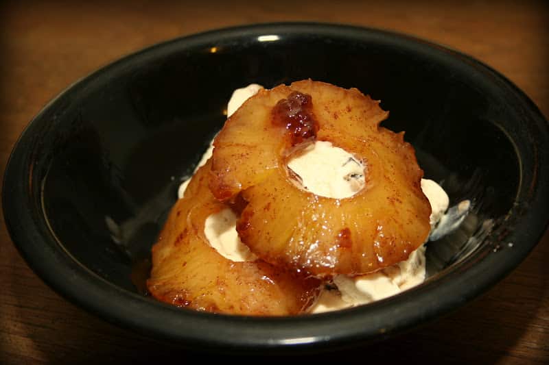 Caramelized Pineapple with Rum