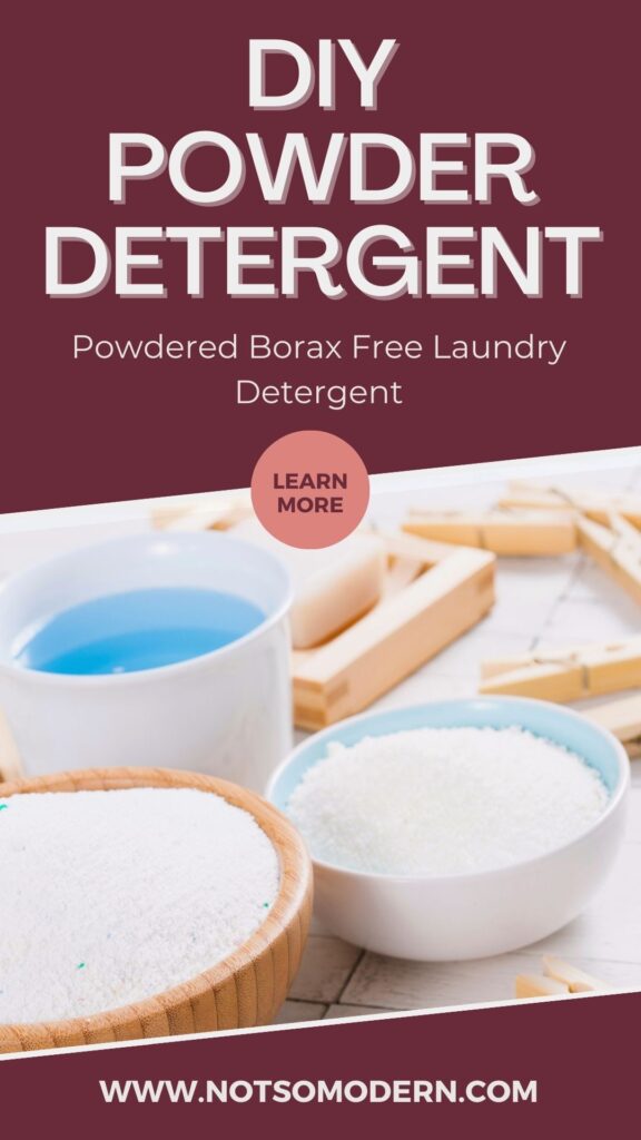 homemade laundry powder without borax | The Not so Modern Housewife