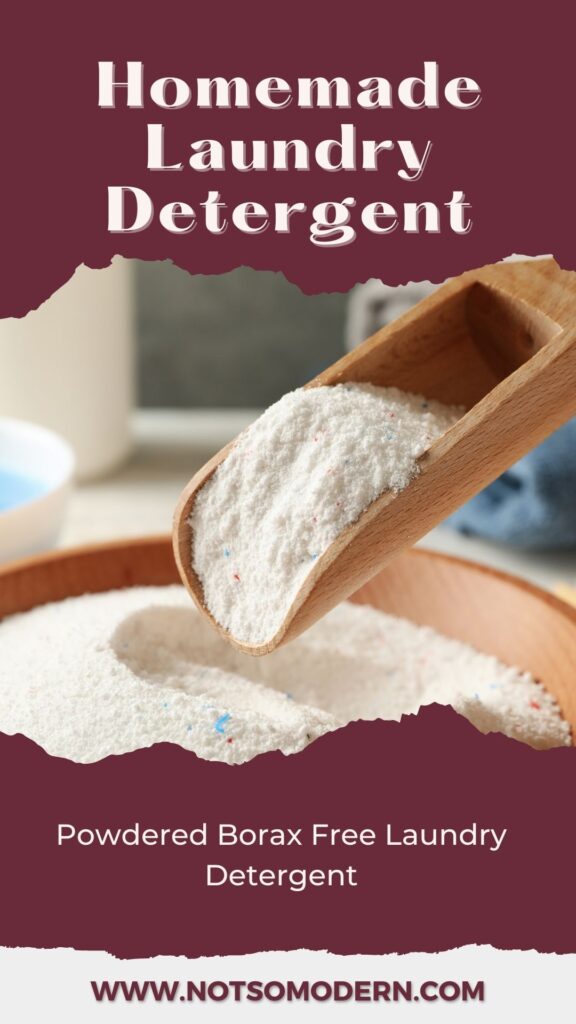 homemade laundry powder without borax | The Not so Modern Housewife