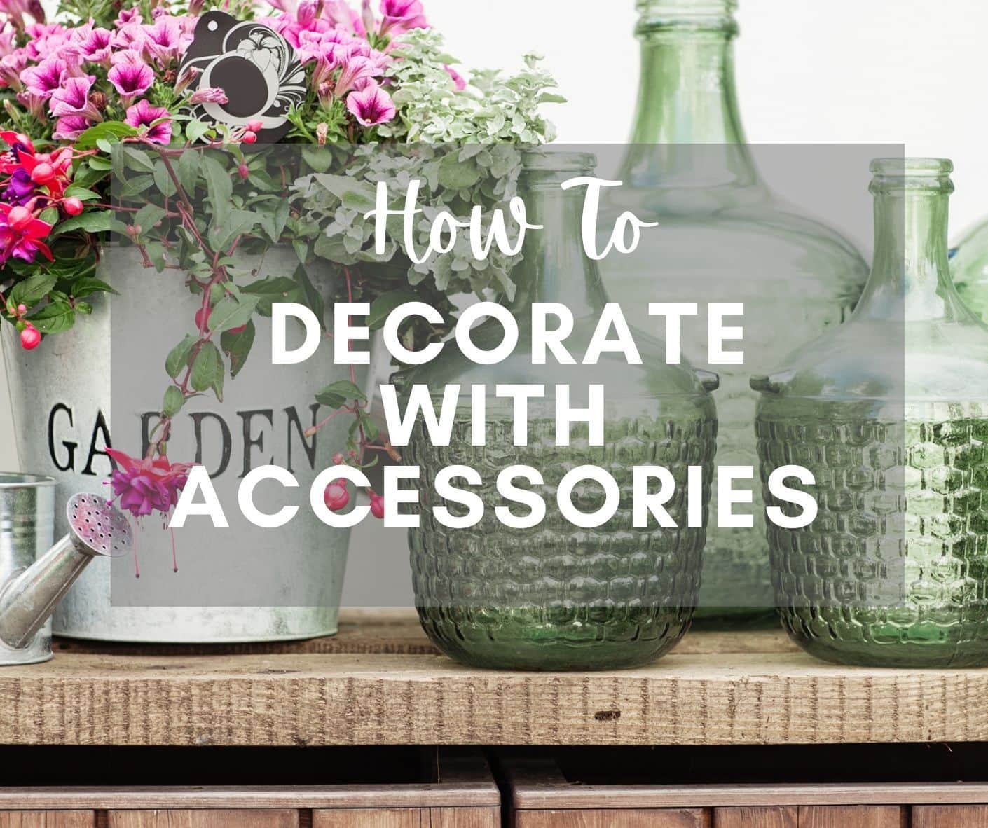 pretty accessories on a shelf