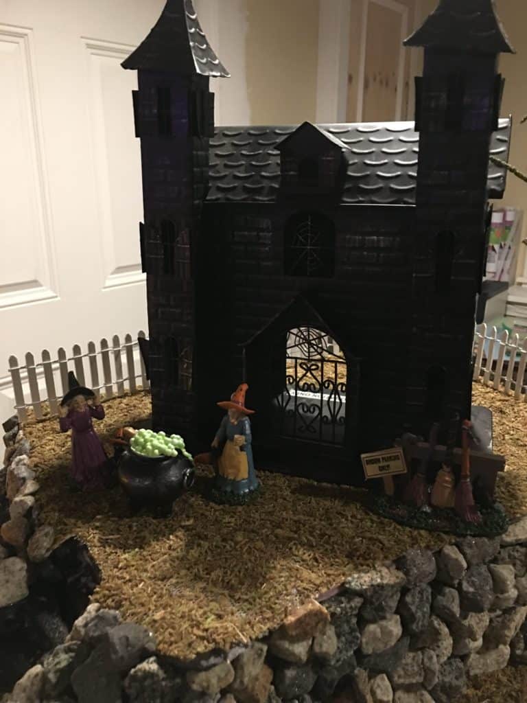 spooky halloween village
