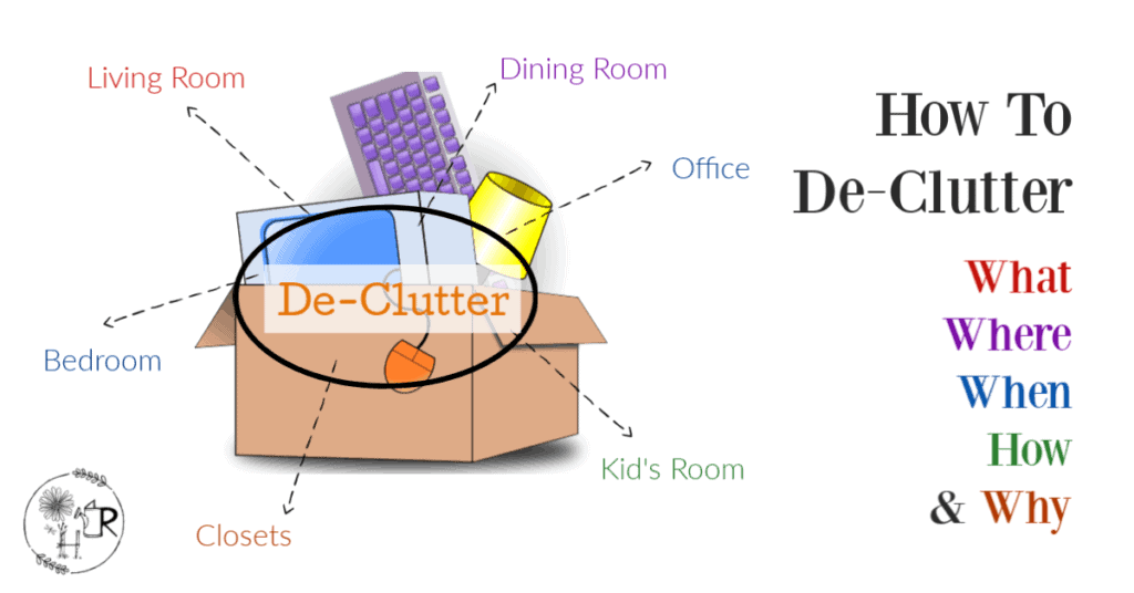 how to declutter pic of boxes with stuff