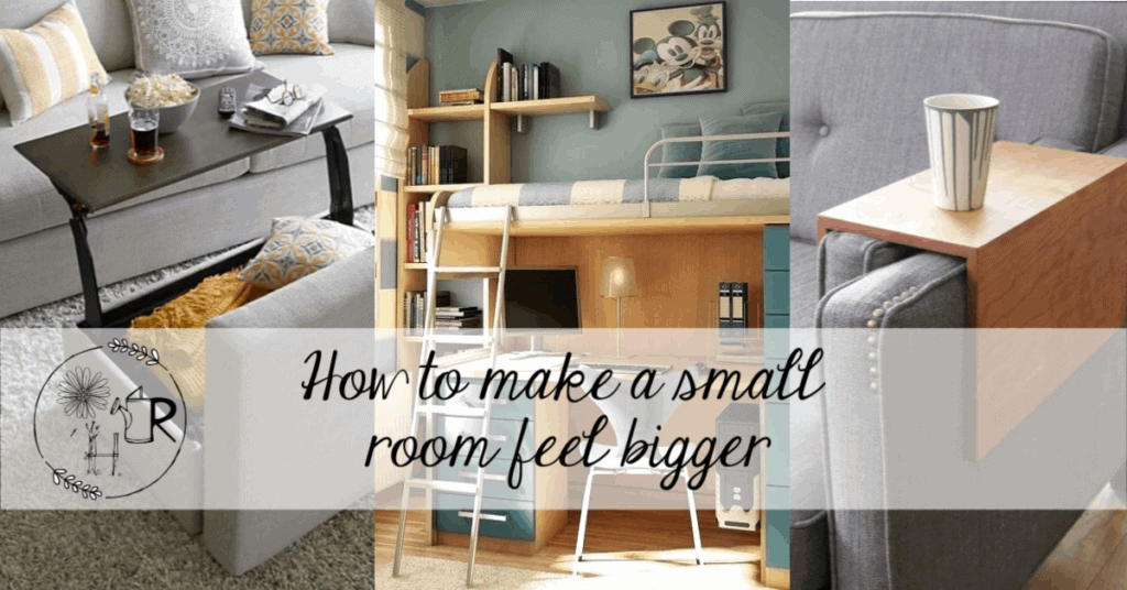 How to make a small room feel bigger pin