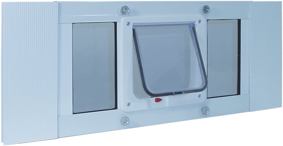 adjustable cat door window