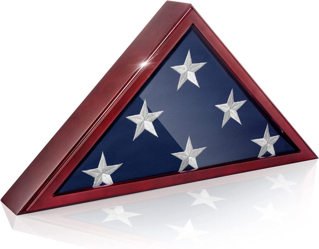 American flag case display
