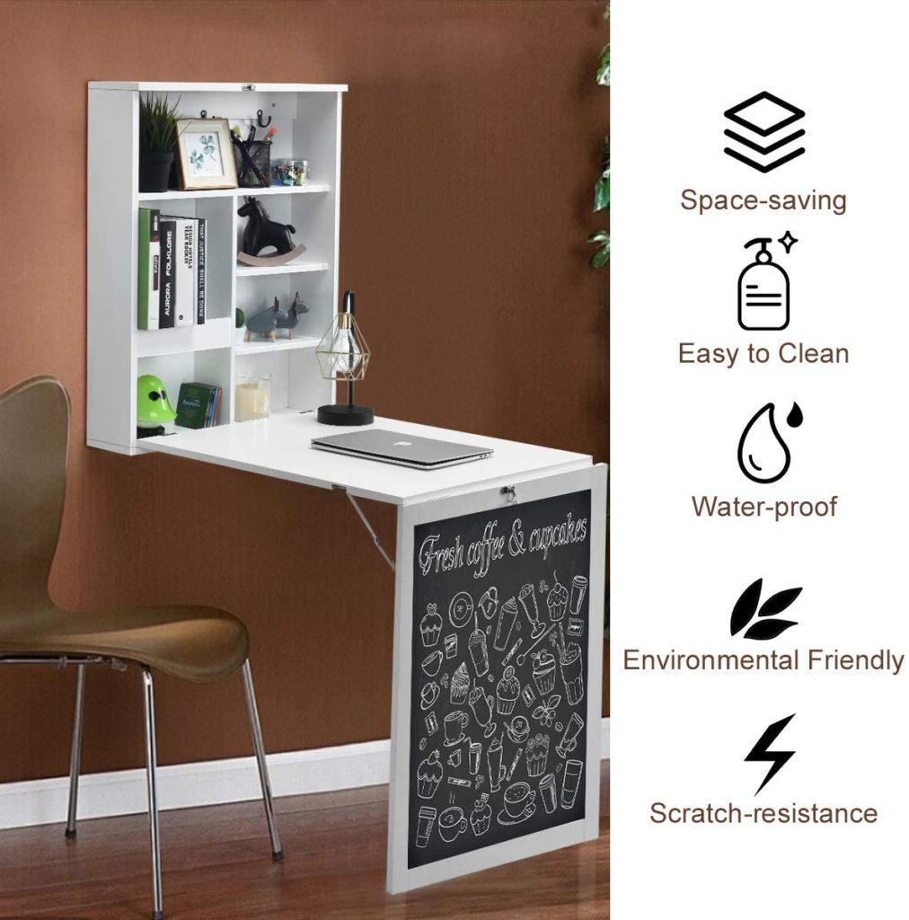 RV desk ideas, fold down shelf desk