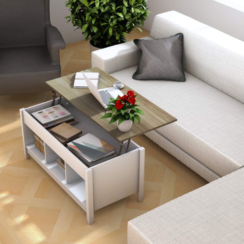 RV desk idea flip top coffee table