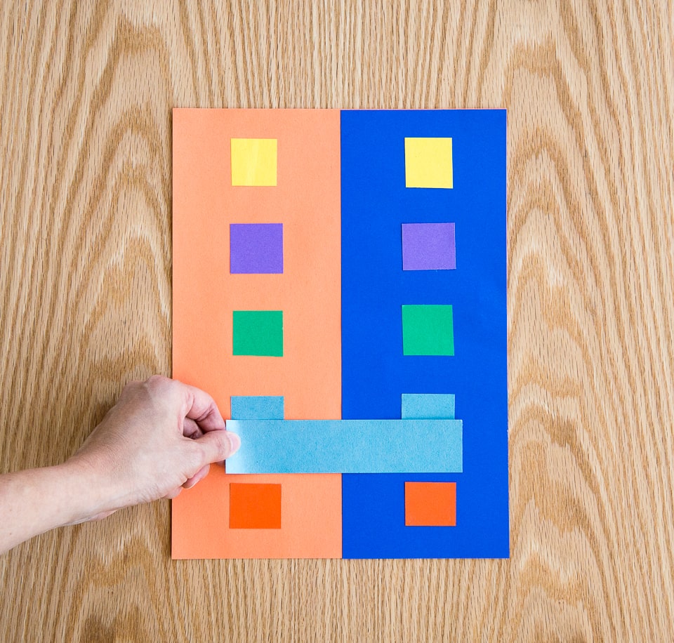 comparing color side by side experiment