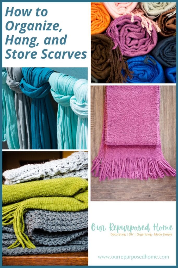 pin about hanging scarves