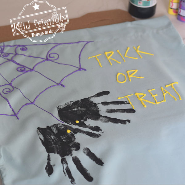 DIY pillow case Halloween craft