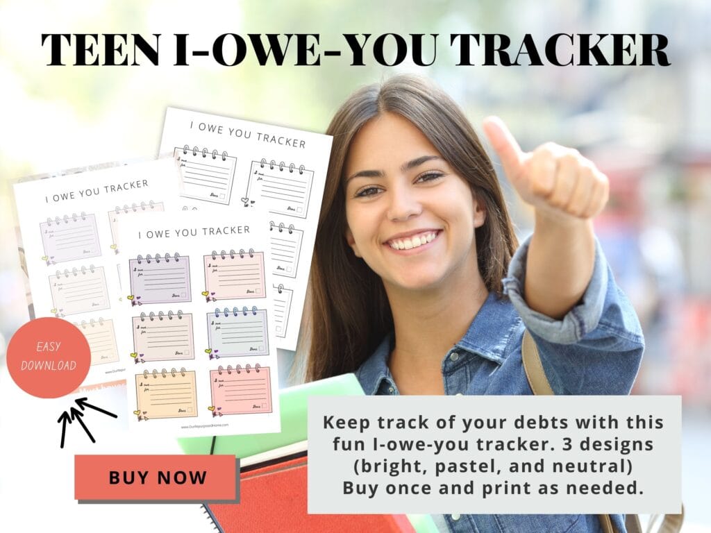 teen I owe you tracker