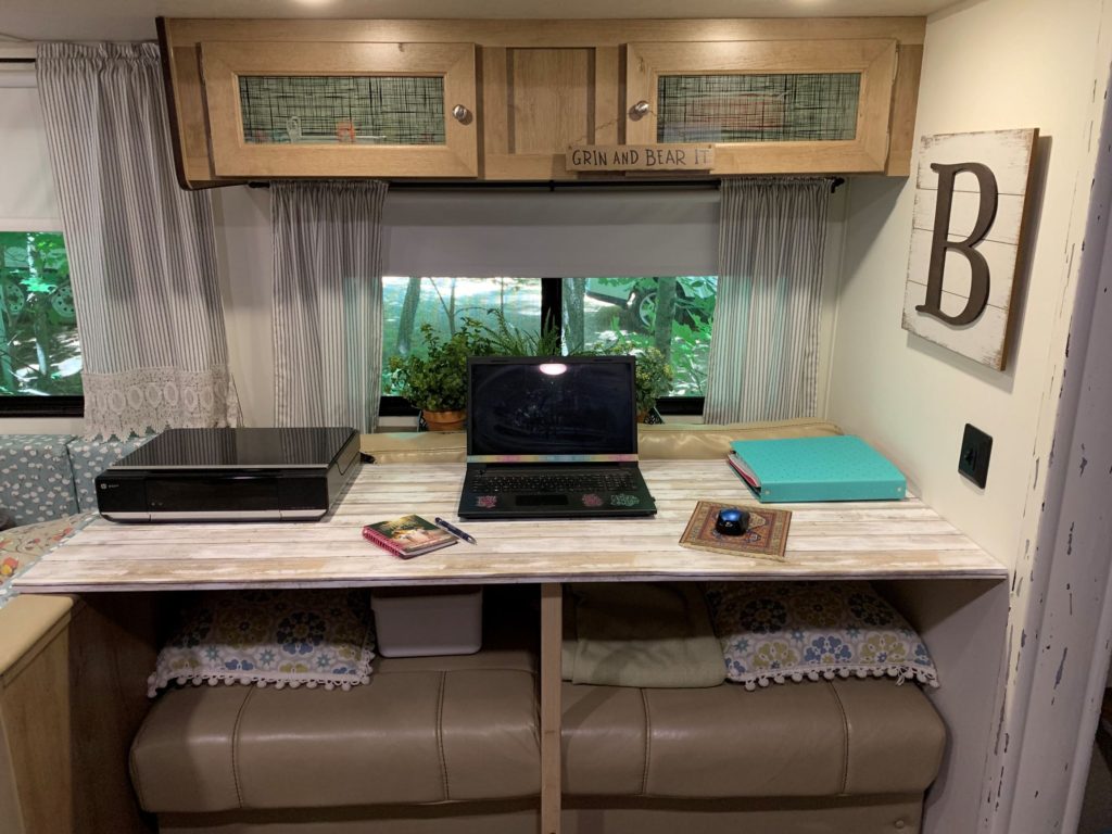 RV desk idea