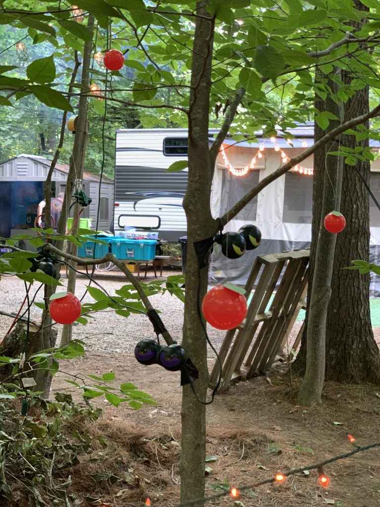 halloween camping angry orchard