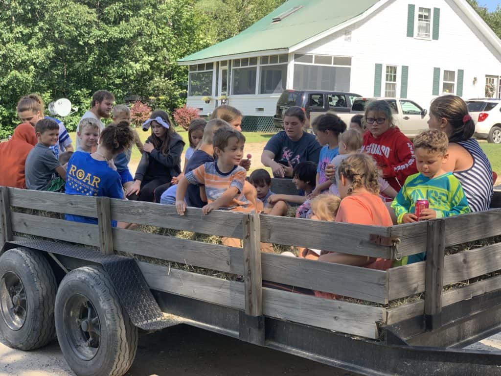halloween camping hayride