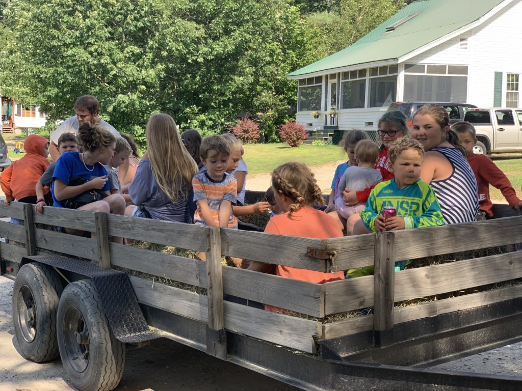 halloween camping hayride