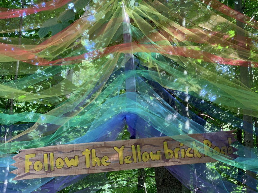 halloween camping yellow brick road