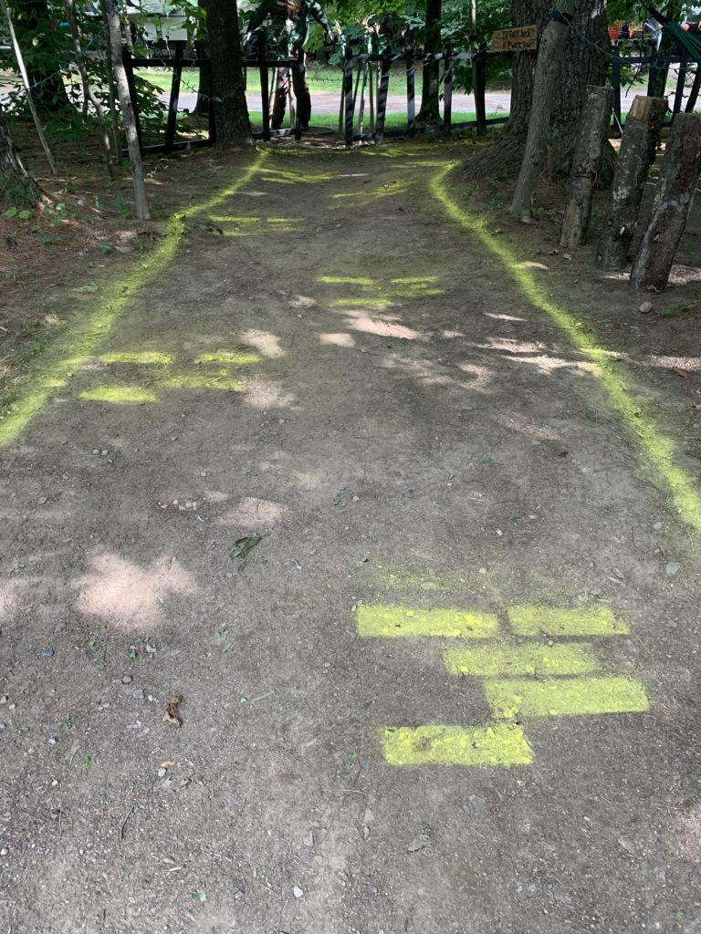 halloween camping yellow brick road