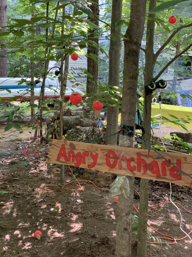 halloween camping angry orchard