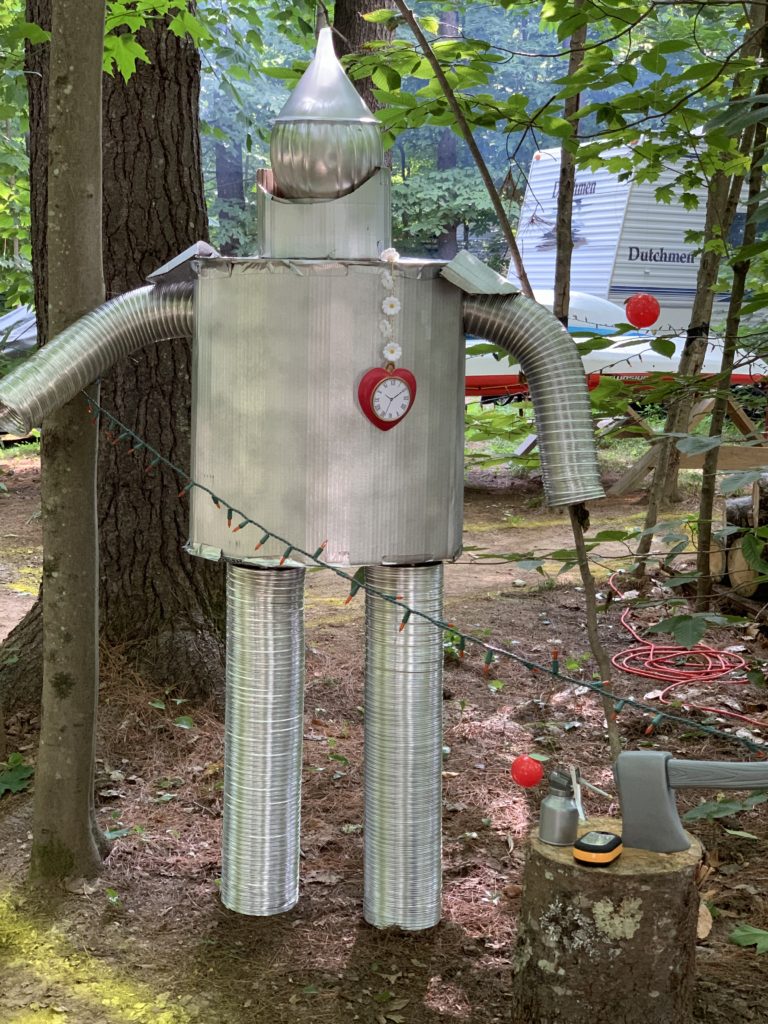 halloween camping tin man