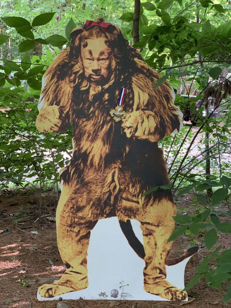 halloween camping cowardly lion and poppy field