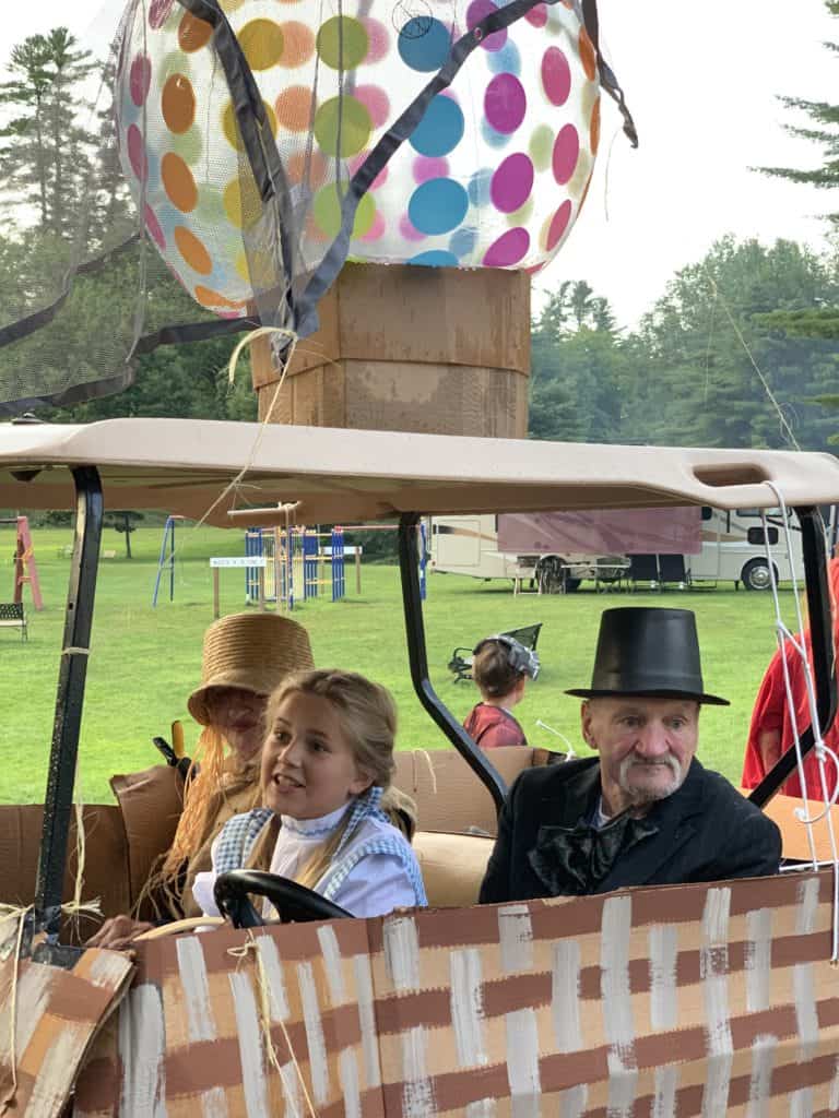 halloween camping costume parade