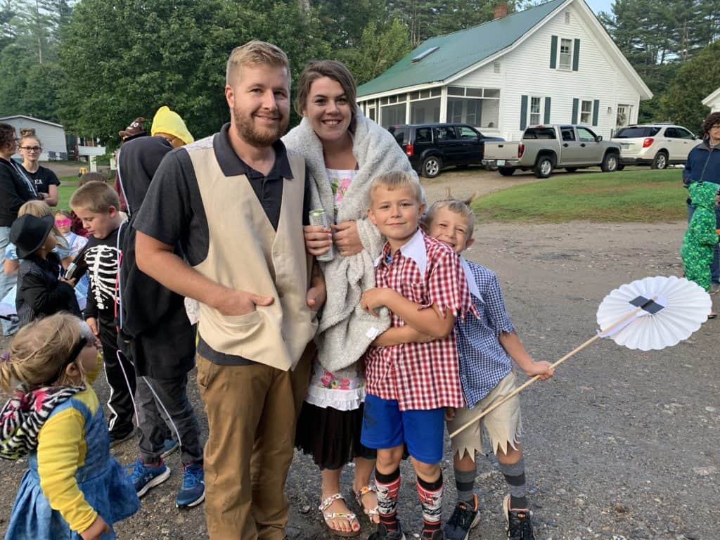halloween camping costume parade