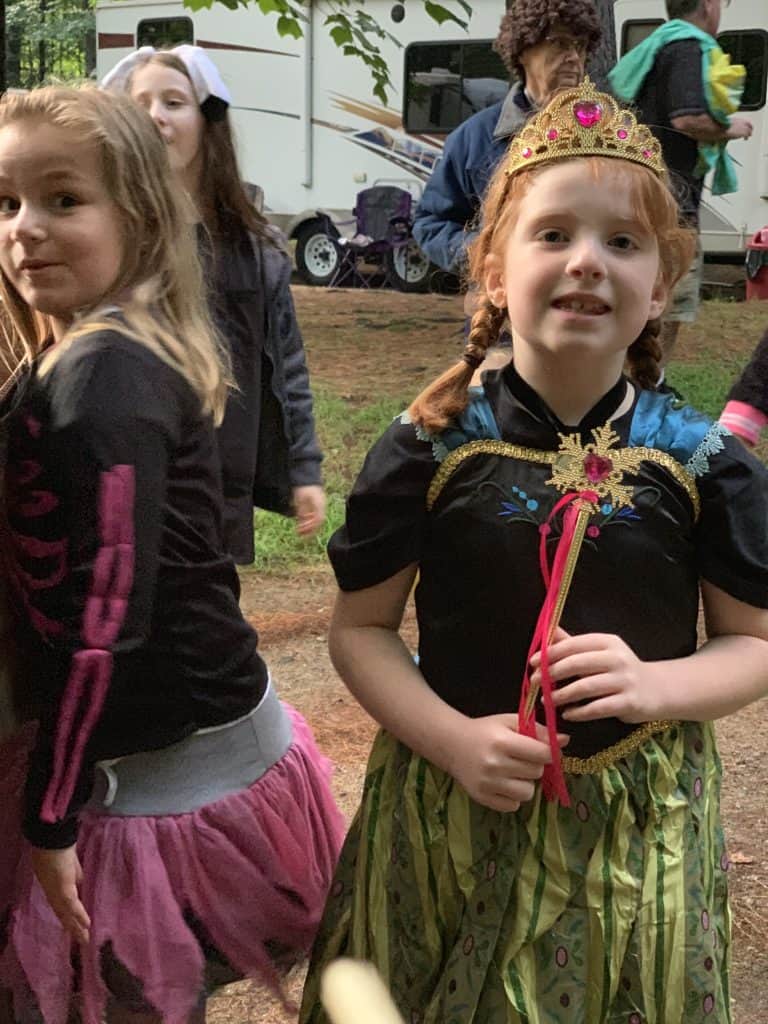 halloween camping costume parade