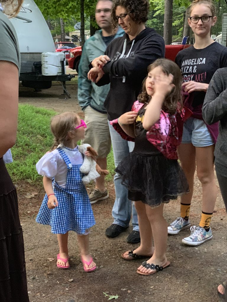 halloween camping costume parade