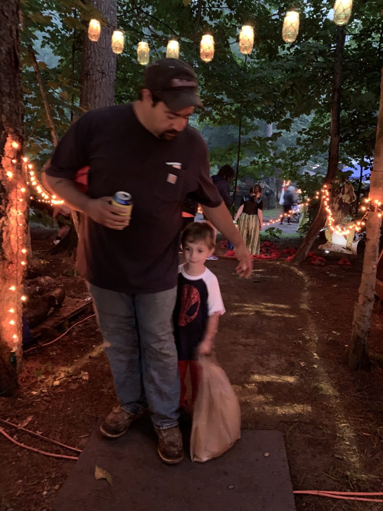 halloween camping trick or treating