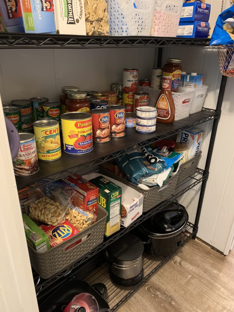 mobile home remodel before and after. after pantry update