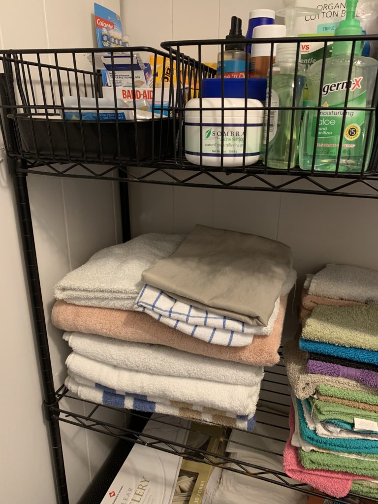 mobile home remodel before and after.  after pantry update