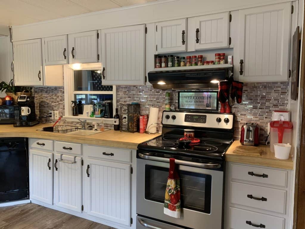 mobile home remodel before and after. 