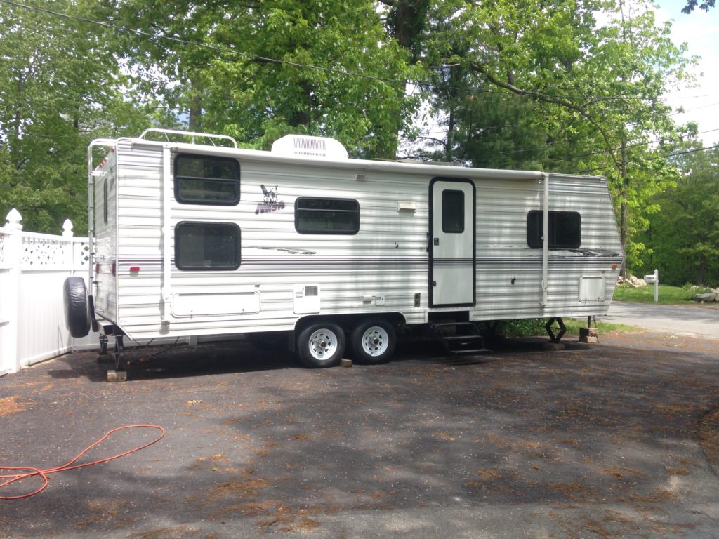 Before picture of our camper renovation - Camper remodel - before and after