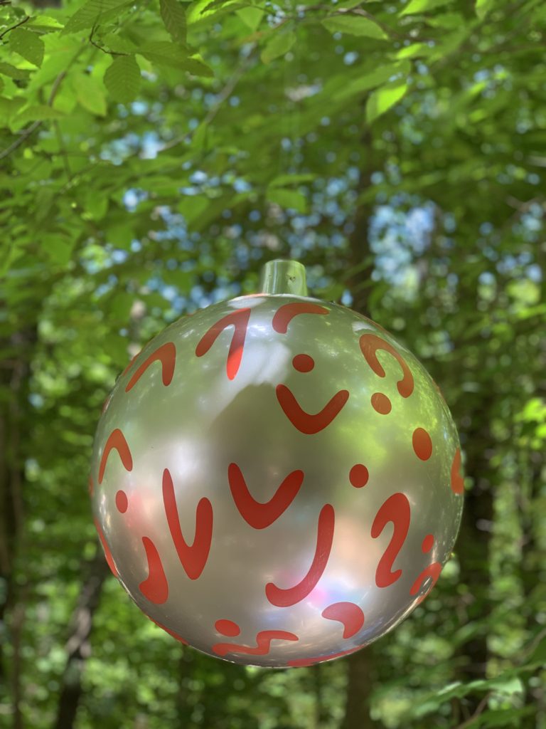 Christmas ornament made from a ball
