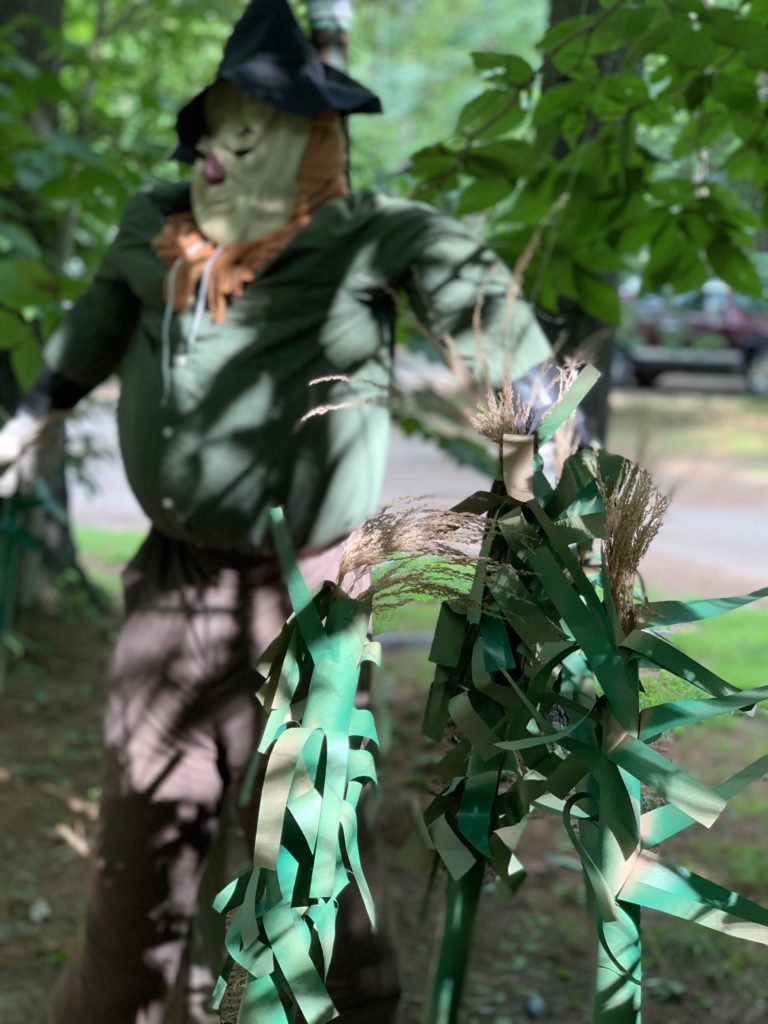 halloween camping scarecrow