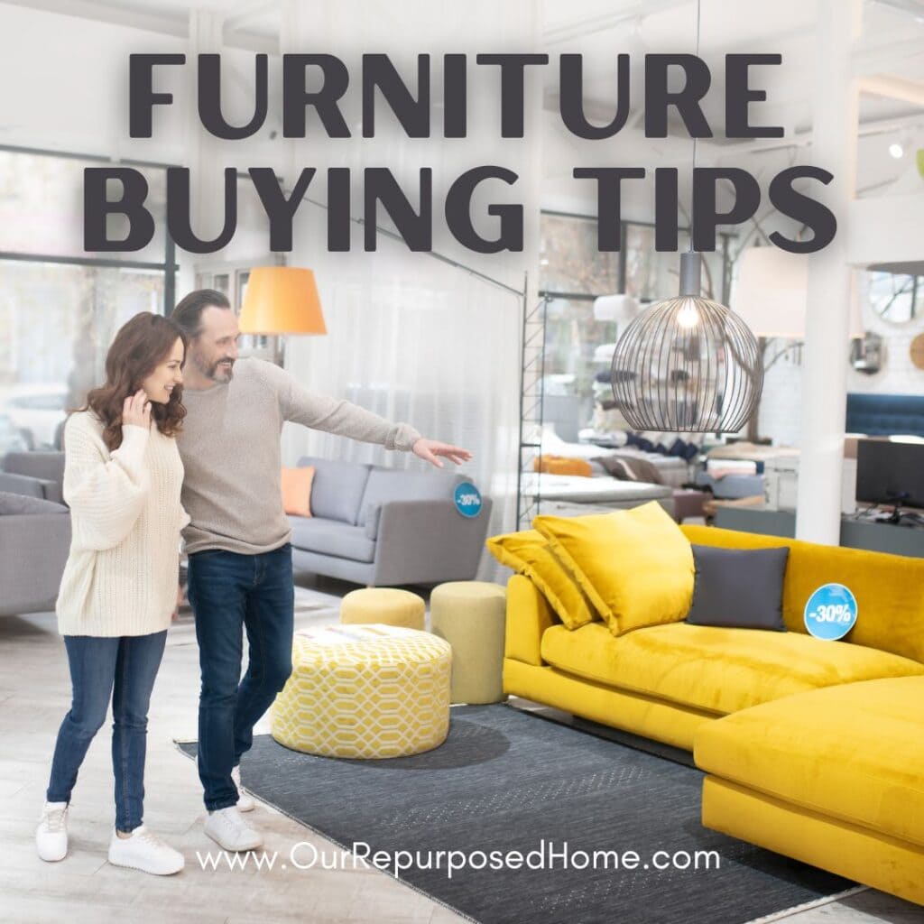 couple shopping for furniture