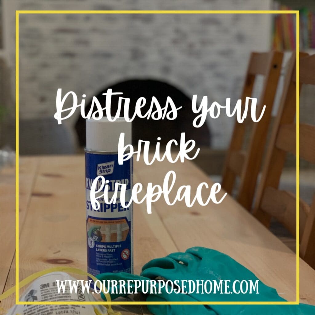 painted fireplace distressed
