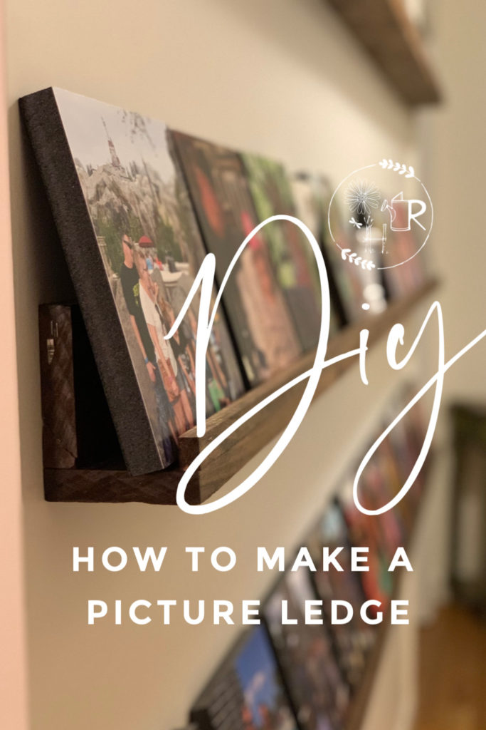 pin for DIY picture ledge instructions