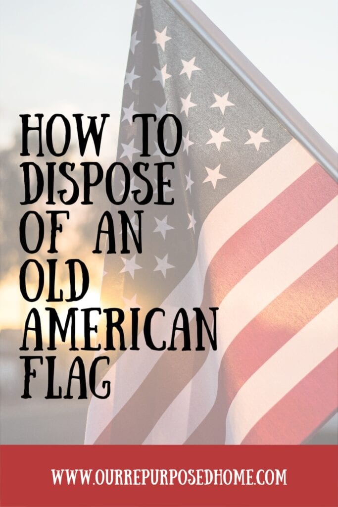 American flag waving with text of title