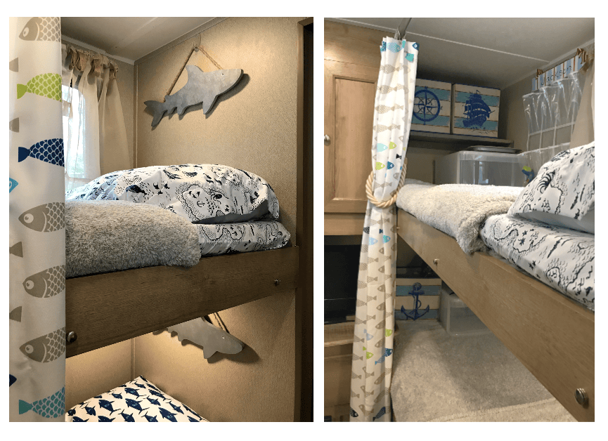 RV reno of the bunk room