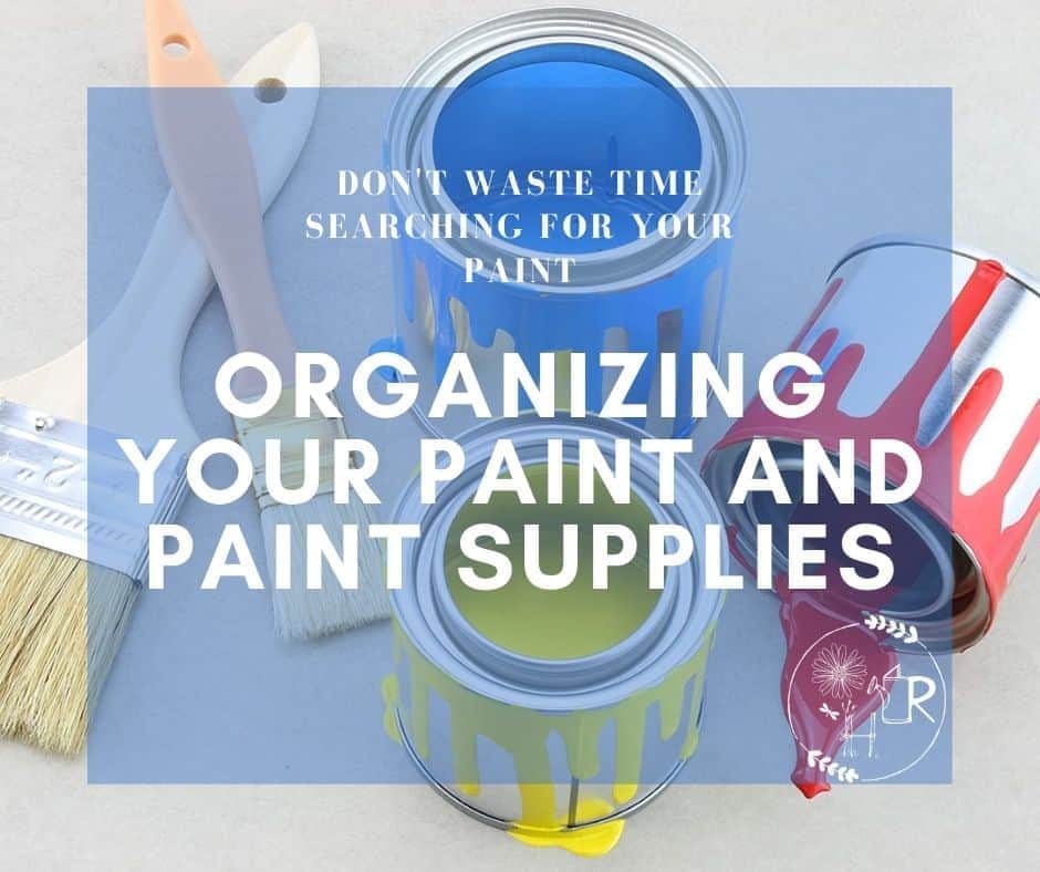 paint cans and brushes