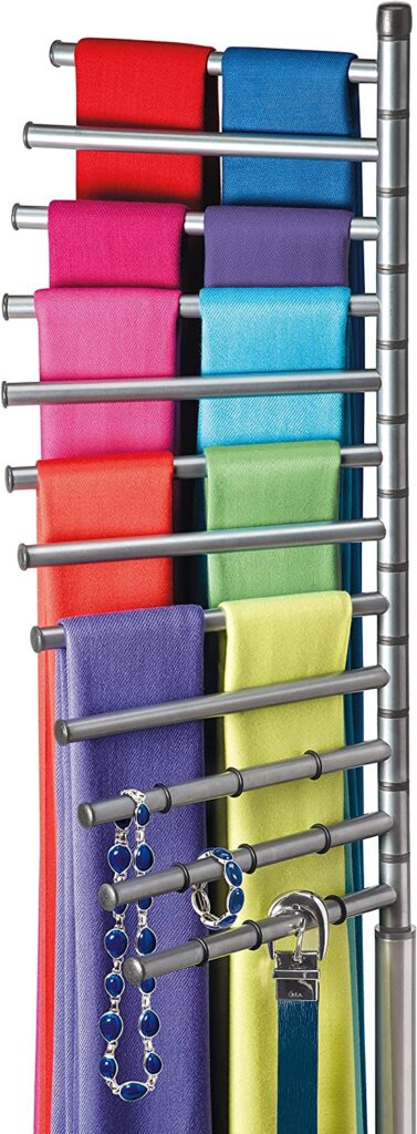 floor scarf holder