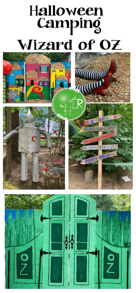 halloween camping pin image