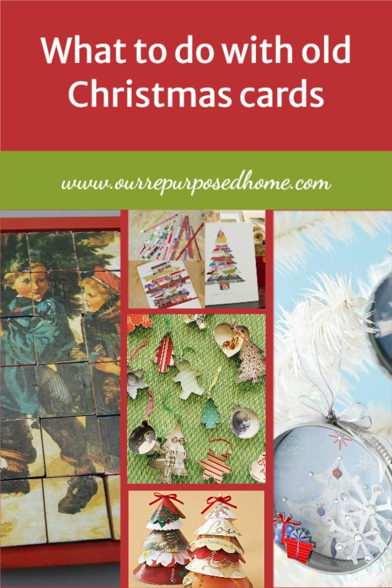 reuse old Christmas cards
