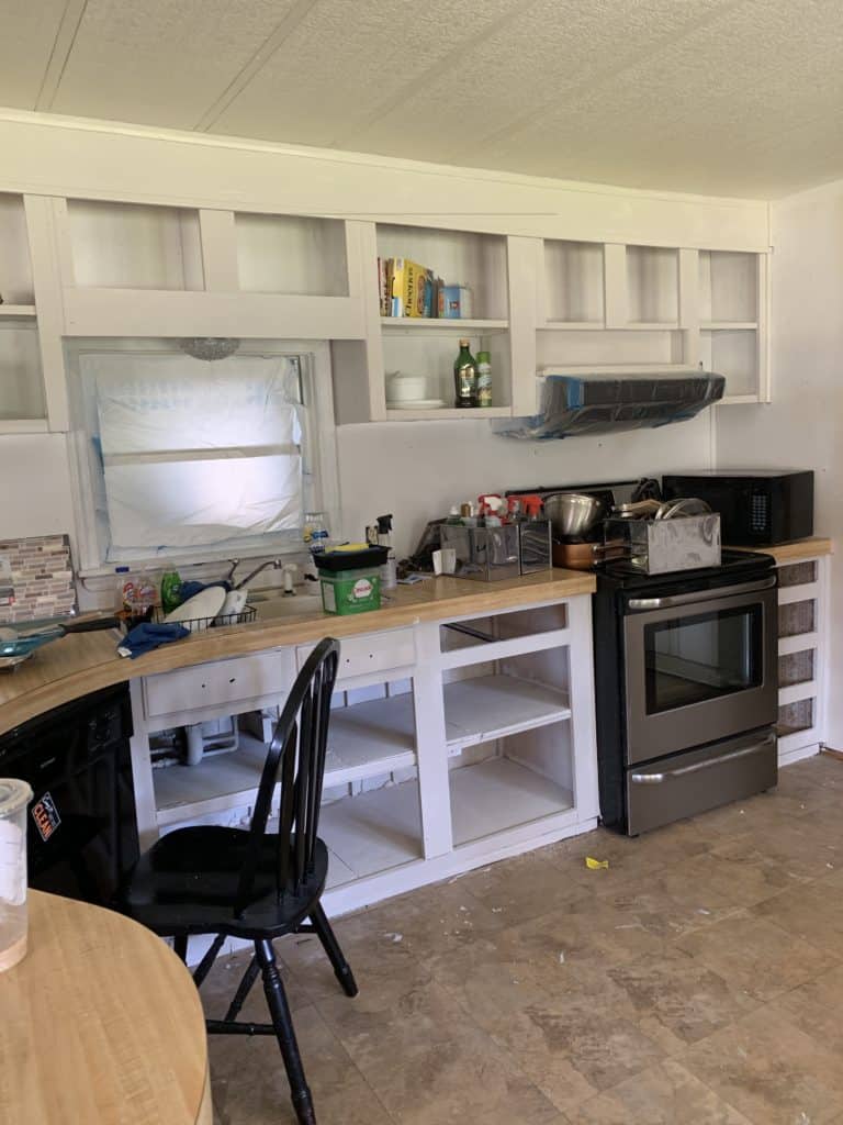Painting Mobile home kitchen