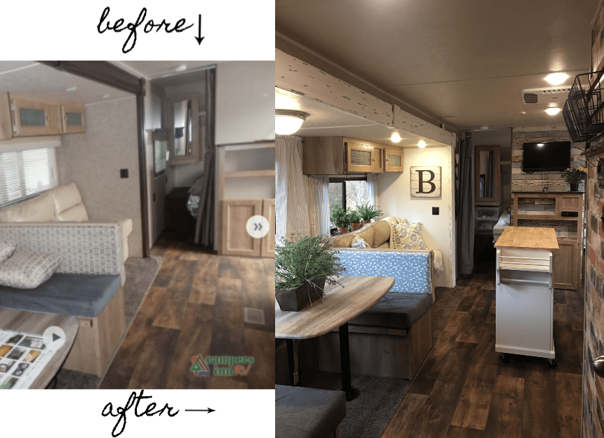 RV makeover before and after