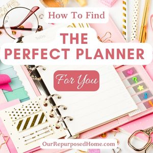 open planner with accessories