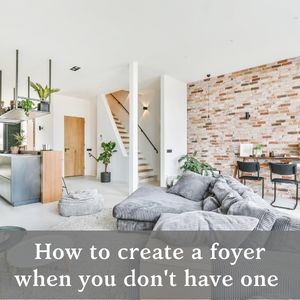living room without a foyer
