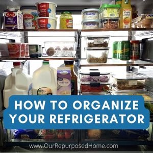 organized fridge interior